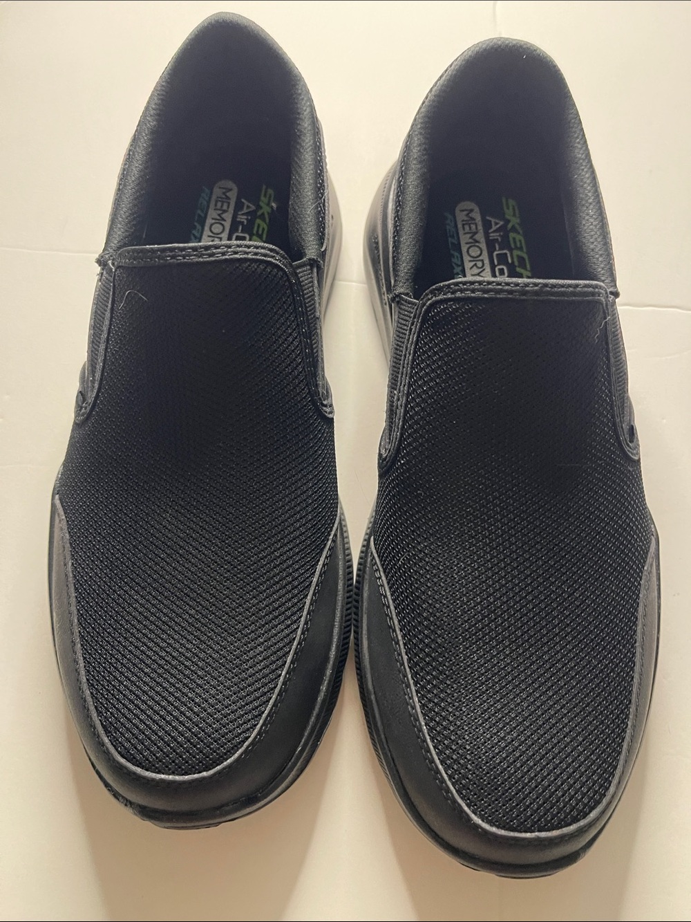 Skechers Black Slip-On Mesh Casual Loafers